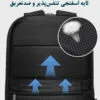 کیف کوله پشتی لپ تاپ 15.6 اینچی اورجینال بنج BANGE 77115 - تصویر 15