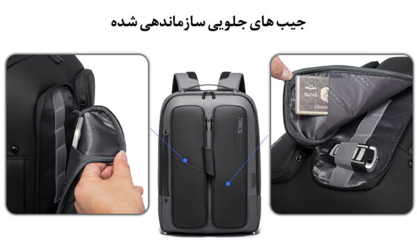 کیف کوله پشتی لپ تاپ 15.6 اینچ بنج 7238