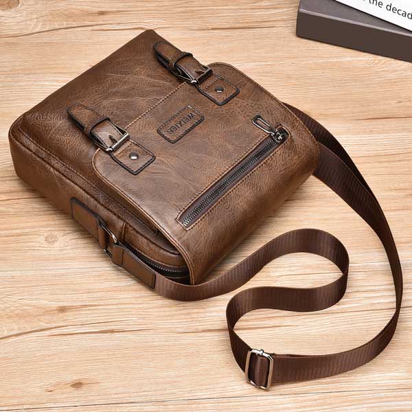 کیف دوشی مردانه چرم ویسیر D509