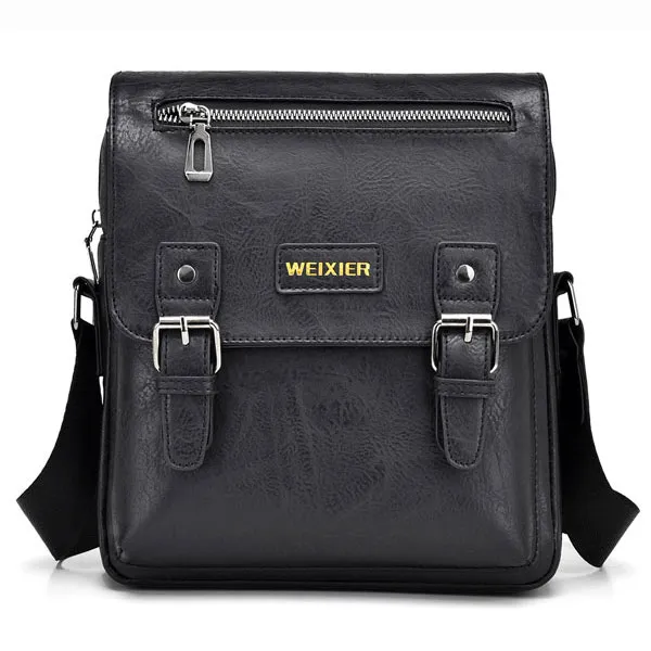 کیف دوشی مردانه چرم ویسیر D509 کیف دوشی مردانه چرم اورجینال ویسیر WEIXIER D509 - تصویر 28