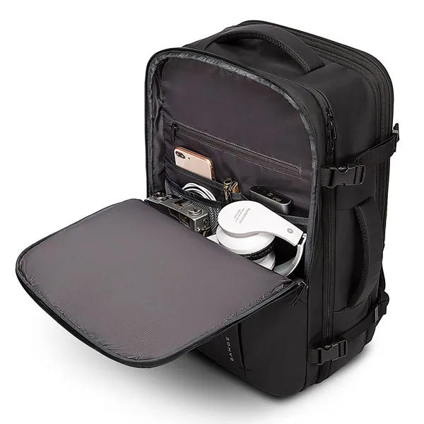 کیف مسافرتی 35L کوله پشتی لپ تاپ 15.6اینچ بنج 1909 مشکی کیف مسافرتی 35L کوله پشتی لپ تاپ 15.6اینچ بنج 1909 مشکی - تصویر 6
