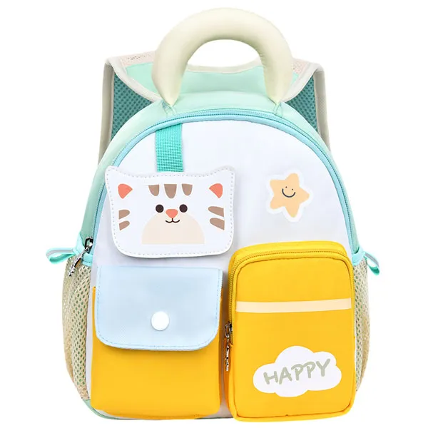 کیف کوله پشتی بچگانه گربه اولنگ 8038 صورتی کیف کوله پشتی بچگانه گربه اولنگ 8038 صورتی