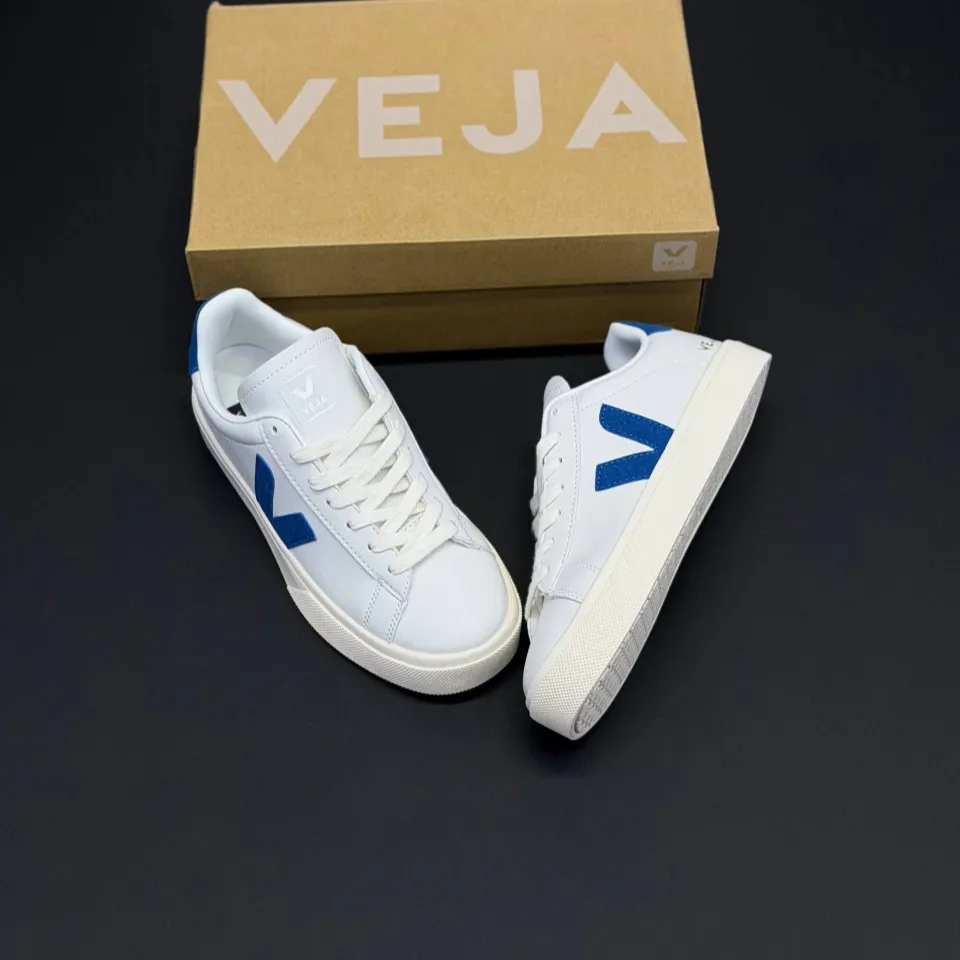 کفش وجا کامپو سفید آبی Veja Campo White Blue - تصویر 2
