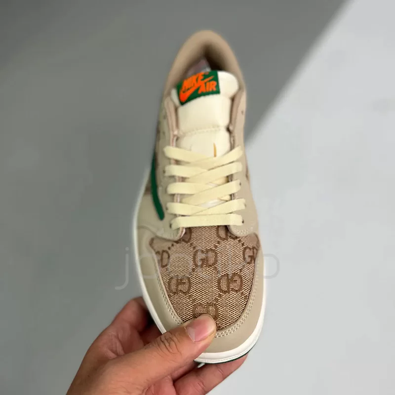 جردن وان لو تراویس اسکات گوچی Air Jordan1 Low X Travis Scott Gucci - تصویر 2