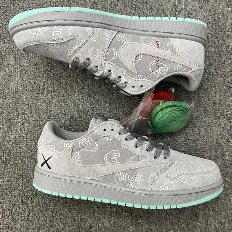 جردن وان لو کاز Jordan 1 Low Kaws طوسی جردن وان لو کاز Jordan 1 Low Kaws طوسی - تصویر 2