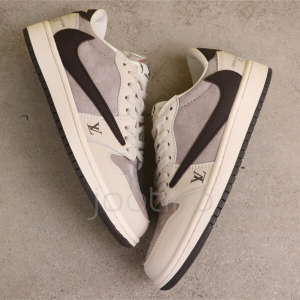 ایر جردن وان لویی ویتون Travis Scott x Nike Air Jordan 1 Low Louis Vuitton ایر جردن وان لویی ویتون Travis Scott x Nike Air Jordan 1 Low Louis Vuitton
