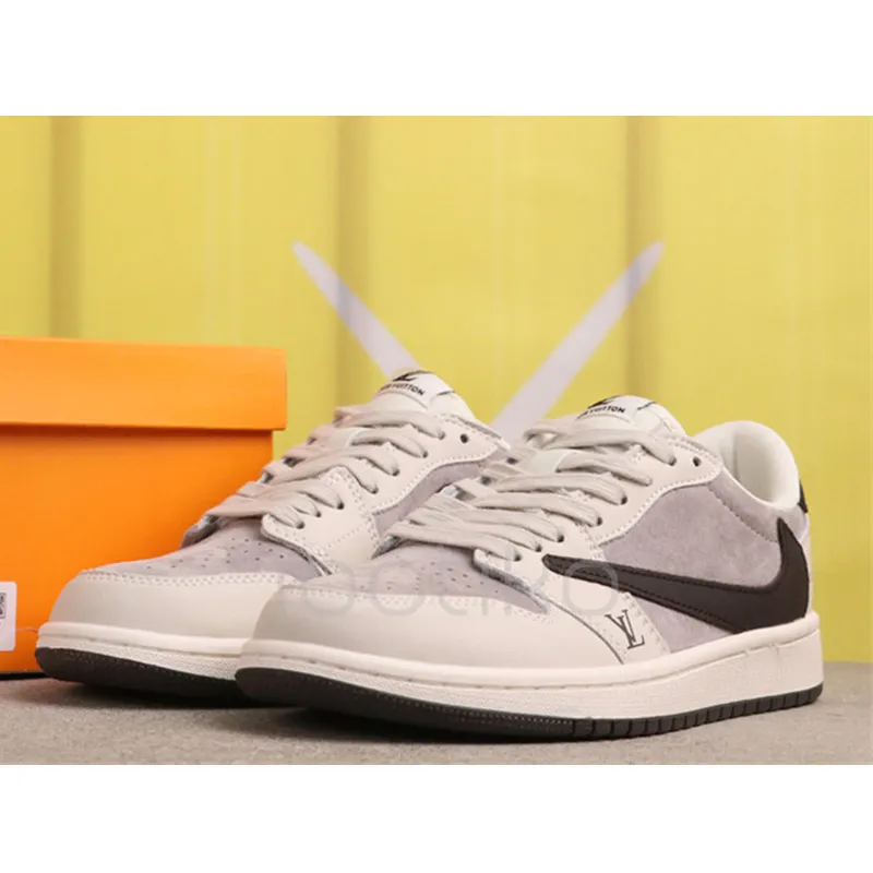 ایر جردن وان لویی ویتون Travis Scott x Nike Air Jordan 1 Low Louis Vuitton - تصویر 6