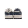 ایر جردن وان لویی ویتون LV Nike Jordan 1 Low x Travis Scott Fragment Denim Navy - تصویر 4