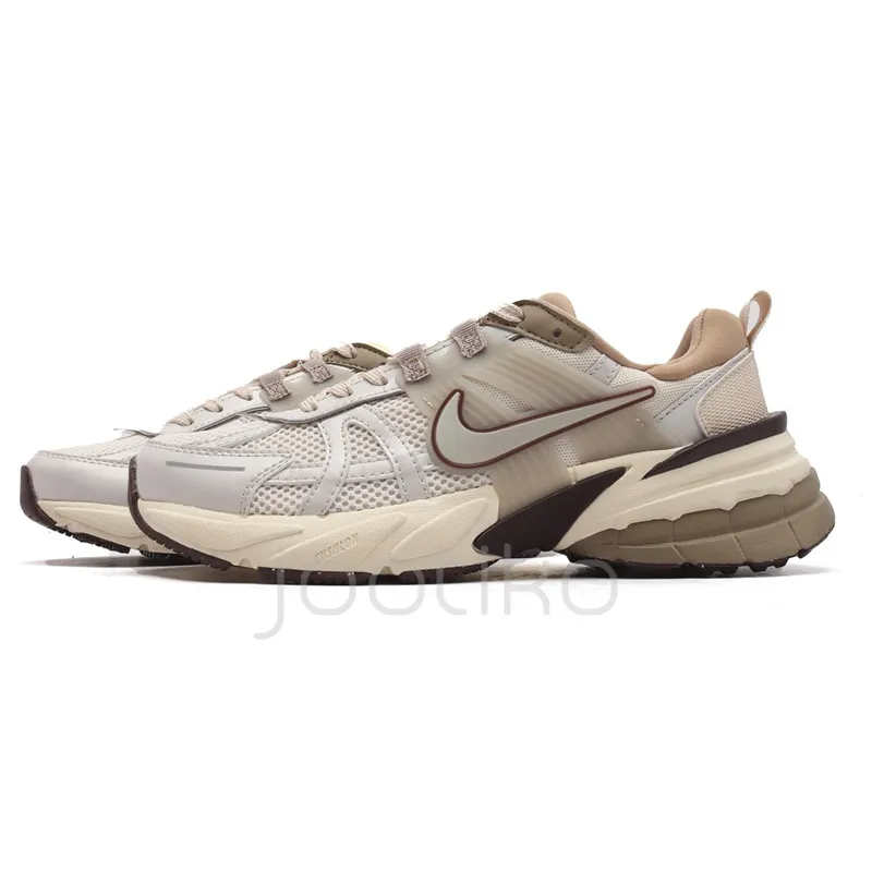 نایک وی تو کی ران Nike V2K Run Light Orewood Brown کرم قهوه ای - تصویر 4