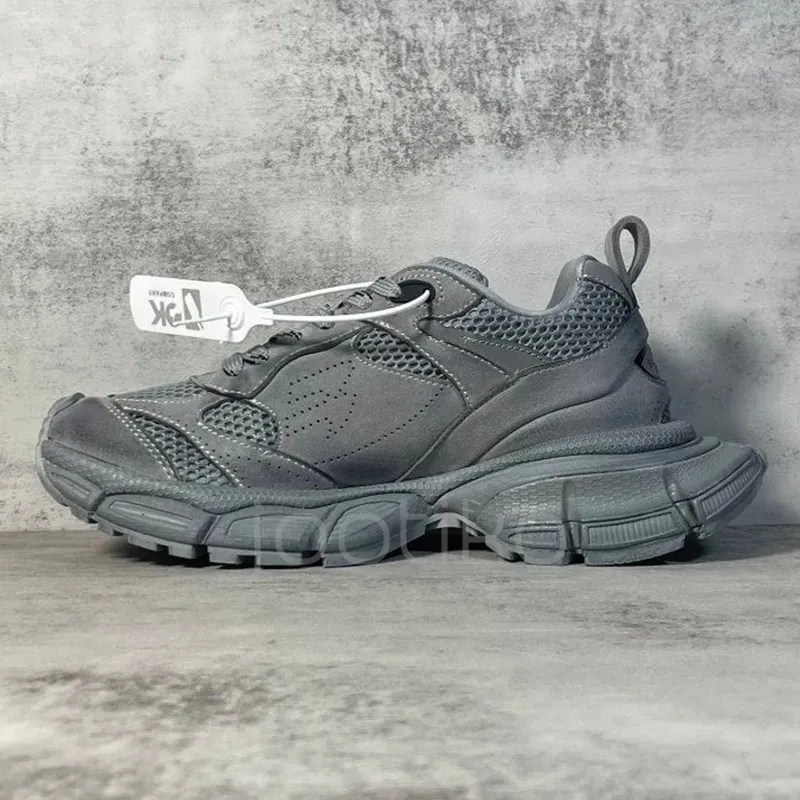 بالنسیاگا Balenciaga 3XL Suede Distressed طوسی - تصویر 7