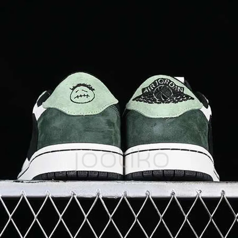 ایر جردن وان لو Travis Scott x Air Jordan 1 Low OG Green White Black سبز سفید مشکی ایر جردن وان لو Travis Scott x Air Jordan 1 Low OG Green White Black سبز سفید مشکی - تصویر 2