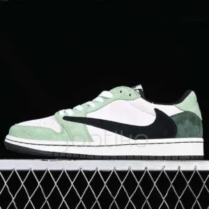 ایر جردن وان لو Travis Scott x Air Jordan 1 Low OG Green White Black سبز سفید مشکی