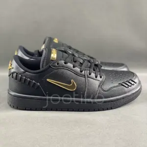 ایر جردن وان لو Jordan 1 Low Method of Make Black Metallic Gold ایر جردن وان لو Jordan 1 Low Method of Make Black Metallic Gold