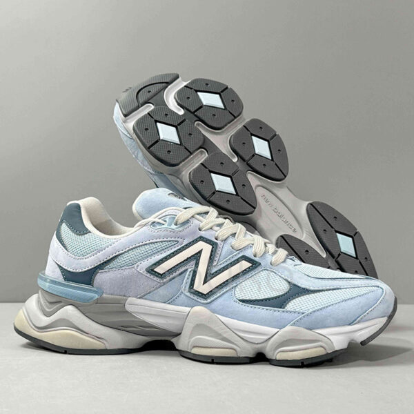 کفش نیوبالانس New Balance 9060 Chrome Blue آبی کروم کفش نیوبالانس New Balance 9060 Chrome Blue آبی کروم
