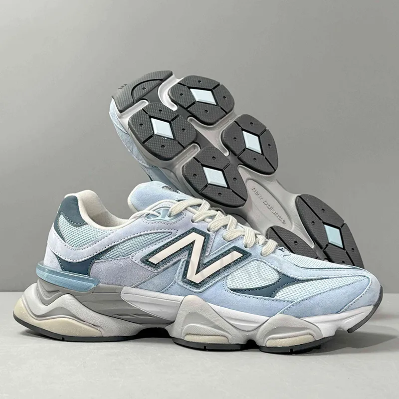 کفش نیوبالانس New Balance 9060 Chrome Blue آبی کروم - تصویر 4
