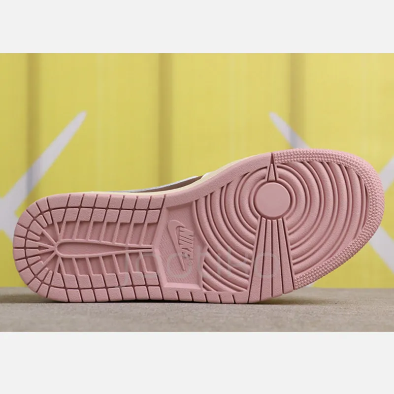 جردن وان لو Travis Scott x Air Jordan 1 Low OG Dark Pony Pink دارک پونی پینک - تصویر 4