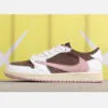 جردن وان لو Travis Scott x Air Jordan 1 Low OG Dark Pony Pink دارک پونی پینک - تصویر 3