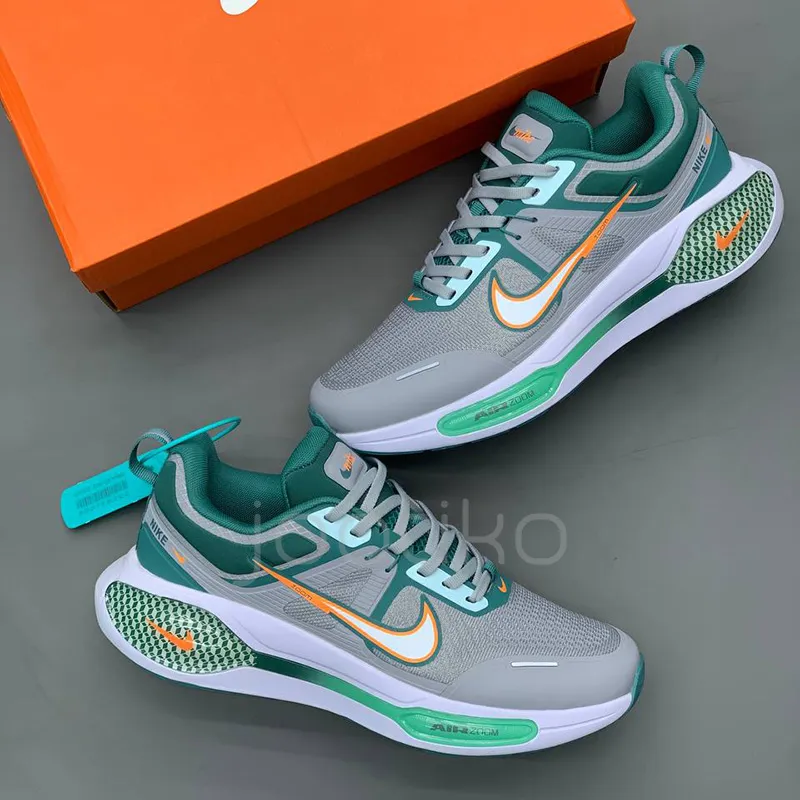 نایک ایر زوم وین فلو Nike Air Zoom Winflo طوسی سبز - تصویر 2