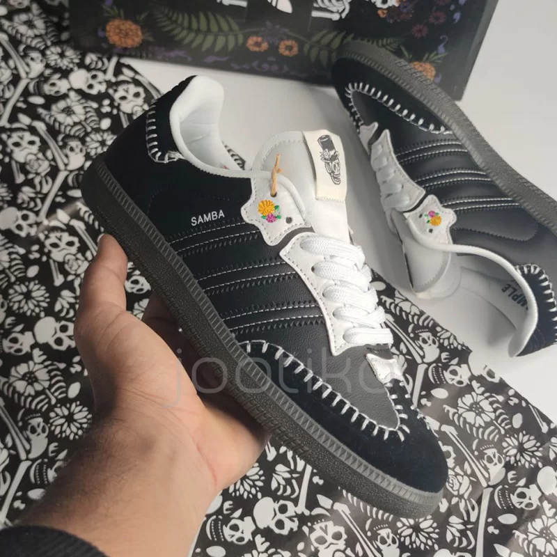 آدیداس سامبا adidas Samba OG Día de Muertos Pack Black JI3932 - تصویر 8