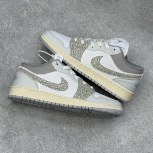 نایک جردن وان لو اسموک گری الفنت Jordan 1 Low PRM Smoke Grey Elephant نایک جردن وان لو اسموک گری الفنت Jordan 1 Low PRM Smoke Grey Elephant