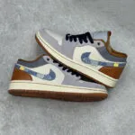 نایک جردن وان لو فانتوم Jordan 1 Low Phantom Repaired Denim Swoosh با تیک جین