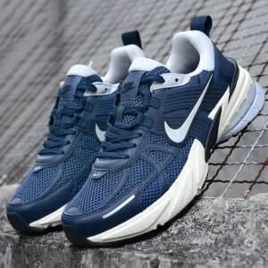نایک وی تو کی ران Nike V2K Run Thunder Blue Wolf Grey سرمه ای نایک وی تو کی ران Nike V2K Run Thunder Blue Wolf Grey سرمه ای