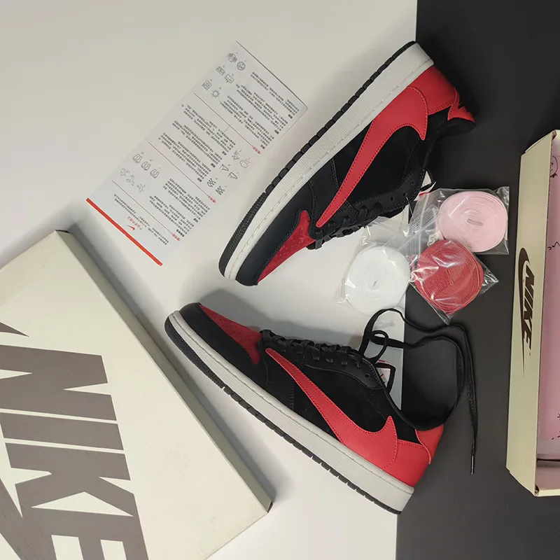 جردن وان لو Jordan 1 Retro Low Bred برد - تصویر 2
