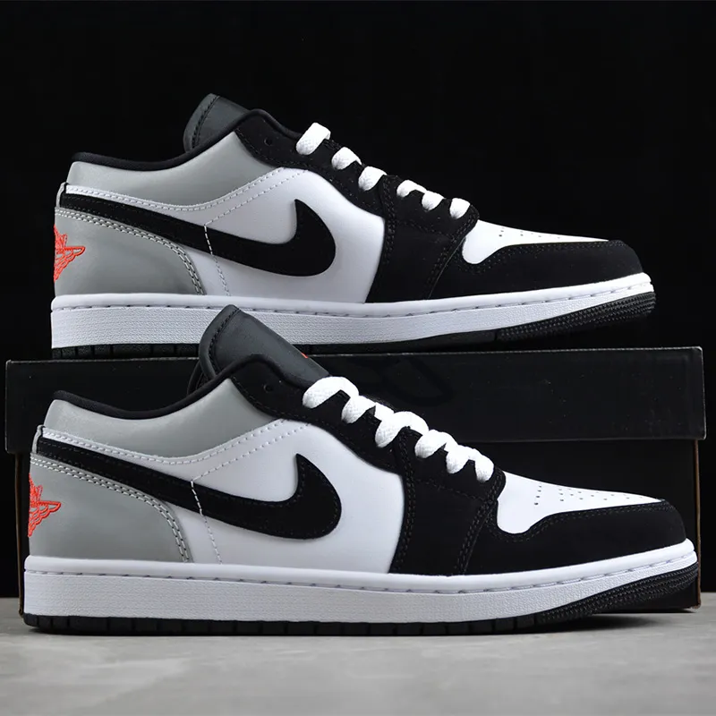نایک ایر جردن وان Jordan 1 Low SE White Fire Red Black Matte Silver - تصویر 3