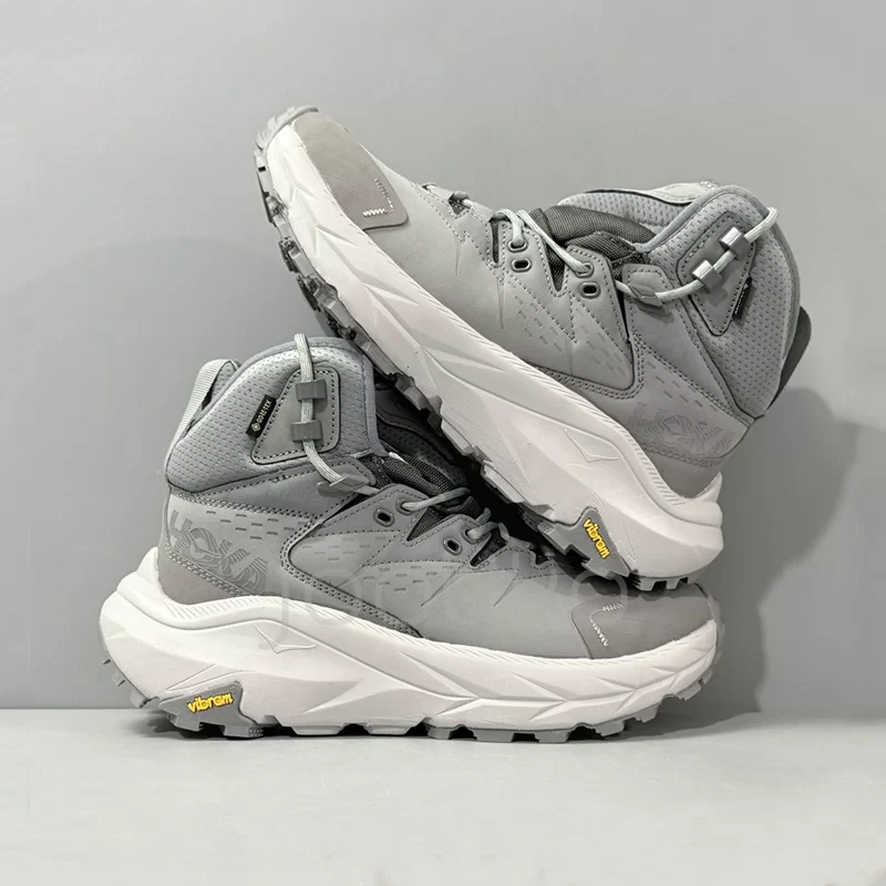 کفش کوهنوردی هوکا گورتکس Hoka Kaha 2 High GTX خاکستری - تصویر 2