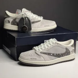 نایک ایرجردن وان لو نورث فیس Nike Air Jordan 1 Low Travis Scott X The North Face نایک ایرجردن وان لو نورث فیس Nike Air Jordan 1 Low Travis Scott X The North Face