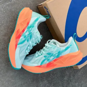 اسیکس نوابلاست 5 سبز آبی نارنجی ASICS Novablast 5 Soothing Sea Wave Teal Orange اسیکس نوابلاست 5 سبز آبی نارنجی ASICS Novablast 5 Soothing Sea Wave Teal Orange