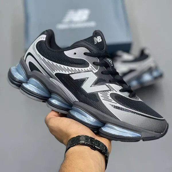 کفش نیوبالانس مشکی نقرهای New Balance Abzorb 2000 Black Grey کفش نیوبالانس مشکی نقرهای New Balance Abzorb 2000 Black Grey
