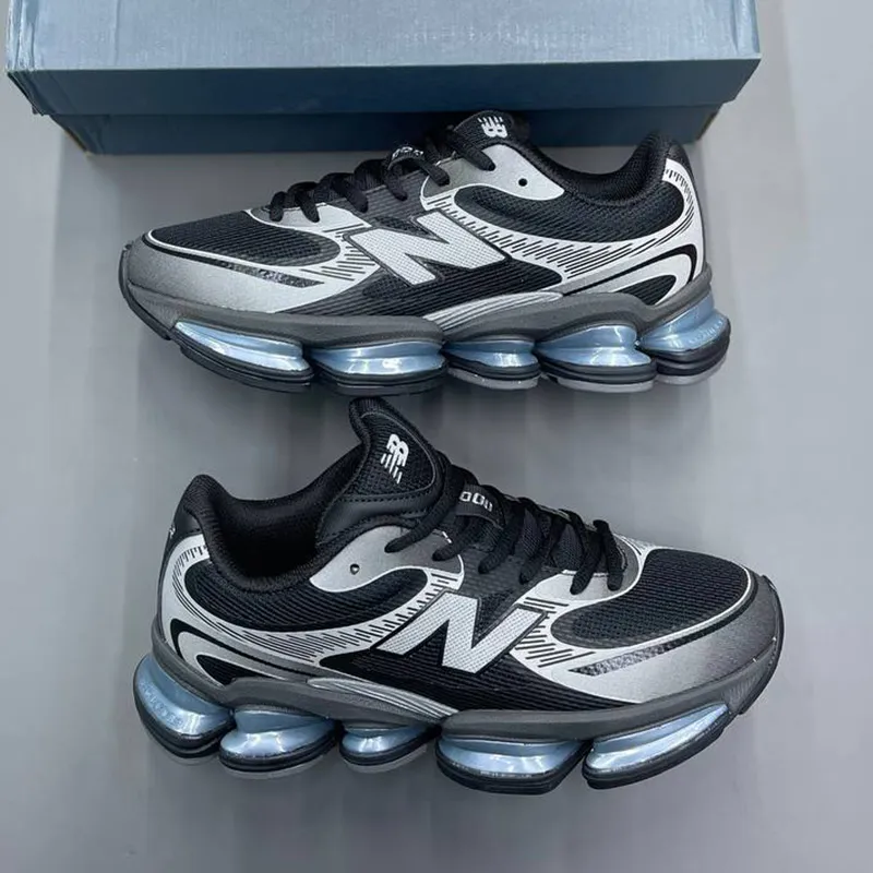 کفش نیوبالانس مشکی نقرهای New Balance Abzorb 2000 Black Grey کفش نیوبالانس مشکی نقرهای New Balance Abzorb 2000 Black Grey - تصویر 3