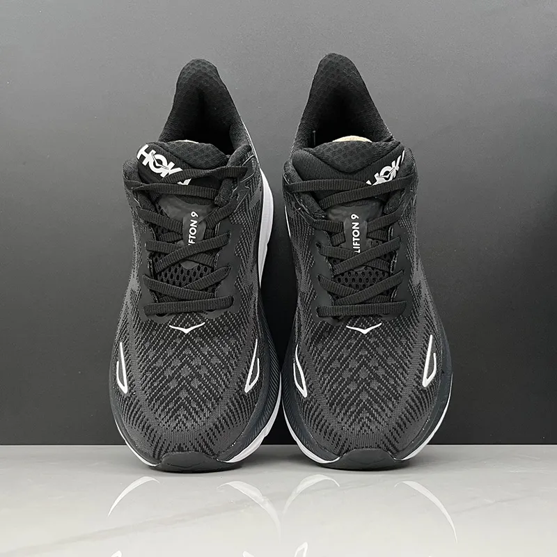 هوکا کلیفتون 9 مشکی سفید Hoka Clifton 9 Black White - تصویر 2