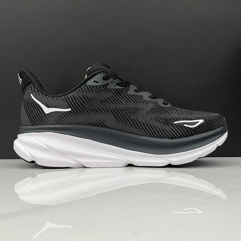 هوکا کلیفتون 9 مشکی سفید Hoka Clifton 9 Black White - تصویر 3