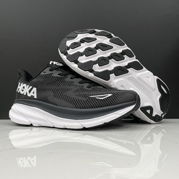 هوکا کلیفتون 9 مشکی سفید Hoka Clifton 9 Black White