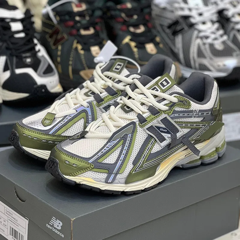 کفش نیوبالانس 1906A سبز زیتونی سفید خاکستری New Balance 1906A Olive Juice Sea Salt - تصویر 2