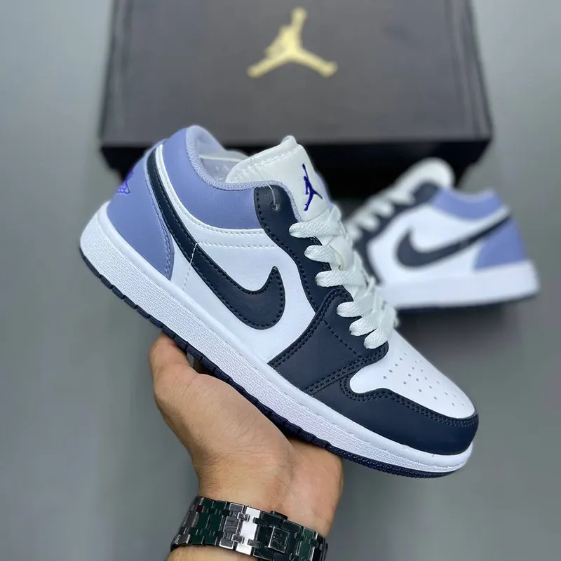 نایک ایر جردن وان لو ایندیگو Jordan 1 Low White Indigo Haze - تصویر 2