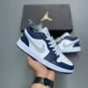 جردن وان لو ولف گری میدنایت نیوی Jordan 1 Low Wolf Grey Midnight Navy - تصویر 2