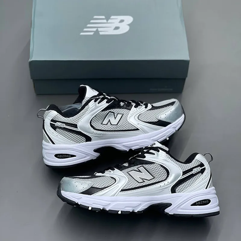 نیوبالانس 530 نقرهای مشکی سفید New Balance 530 Silver White نیوبالانس 530 نقرهای مشکی سفید New Balance 530 Silver White - تصویر 2