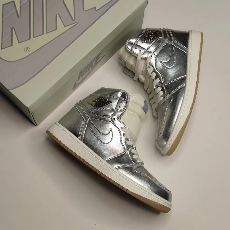 جردن وان های کروم Jordan 1 Retro High OG Chrome - تصویر 3
