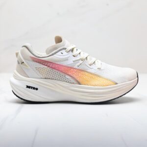 پوما دیویت نیترو 3 کرم روشن نارنجی صورتی Puma Deviate Nitro 3 Vapor Grey / Sunset Glow پوما دیویت نیترو 3 کرم روشن نارنجی صورتی Puma Deviate Nitro 3 Vapor Grey / Sunset Glow