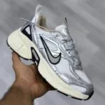 نایک وی فایو کی سفید سیلور کرم مشکی Nike V5K Silver White Cream Black