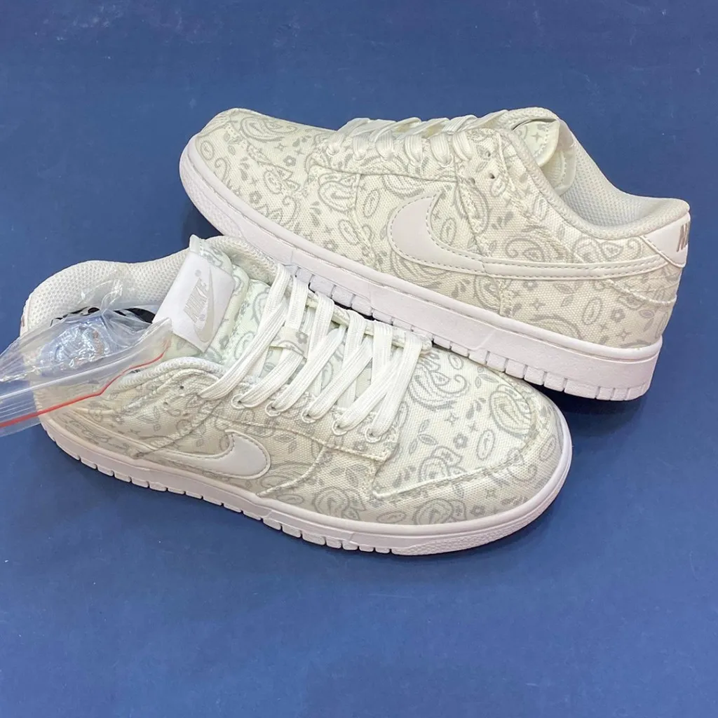 نایک دانک لو سفید طرح پیزلی Nike Dunk Low White Paisley - تصویر 3