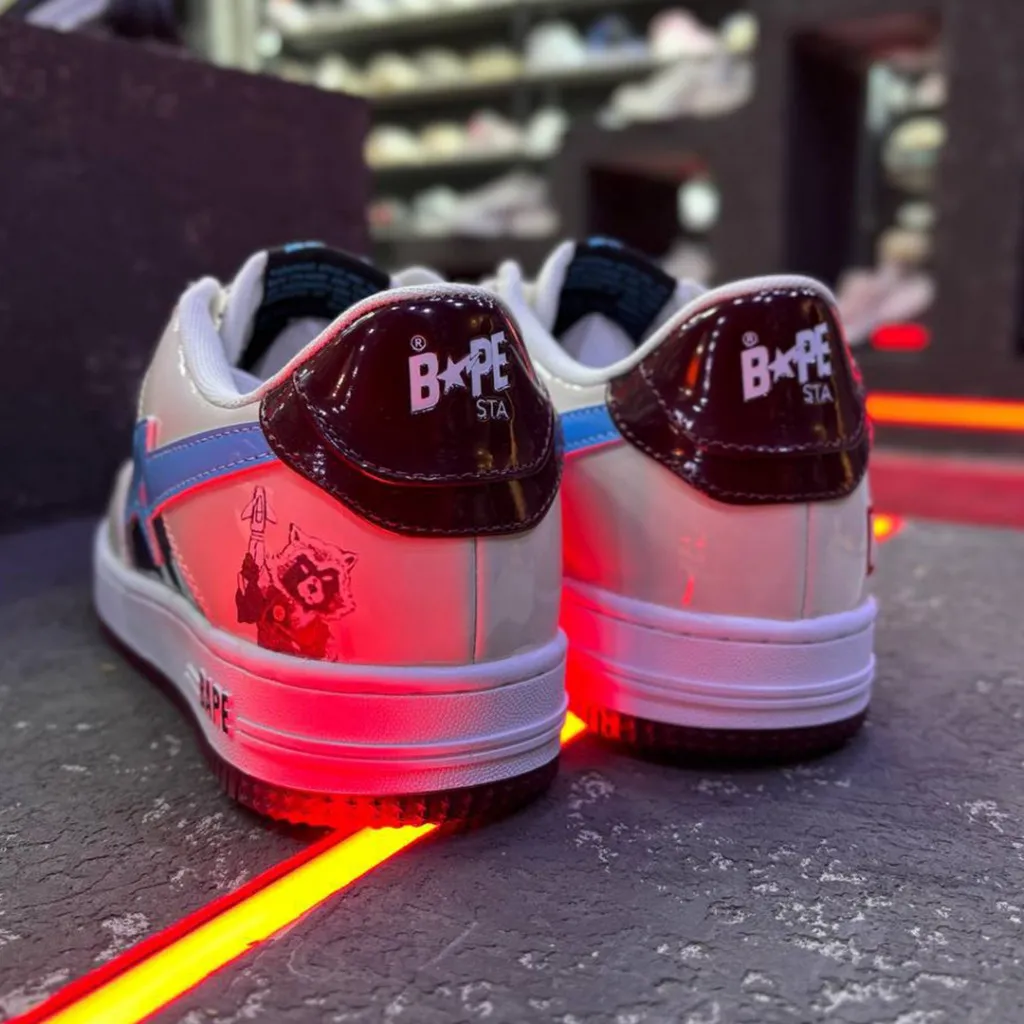 بتینگ ایپ بیپ استا مارول کامیکس راکت راکون A Bathing Ape Bape Sta Marvel Comics Rocket Raccoon - تصویر 4
