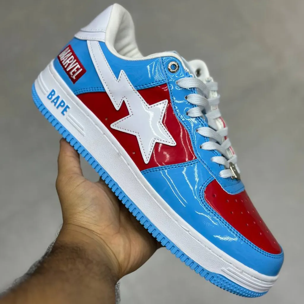 بتینگ ایپ بیپ استا مارول کامیکس کاپیتان آمریکا A Bathing Ape Bape Sta Marvel Comics Captain America بتینگ ایپ بیپ استا مارول کامیکس کاپیتان آمریکا A Bathing Ape Bape Sta Marvel Comics Captain America - تصویر 3