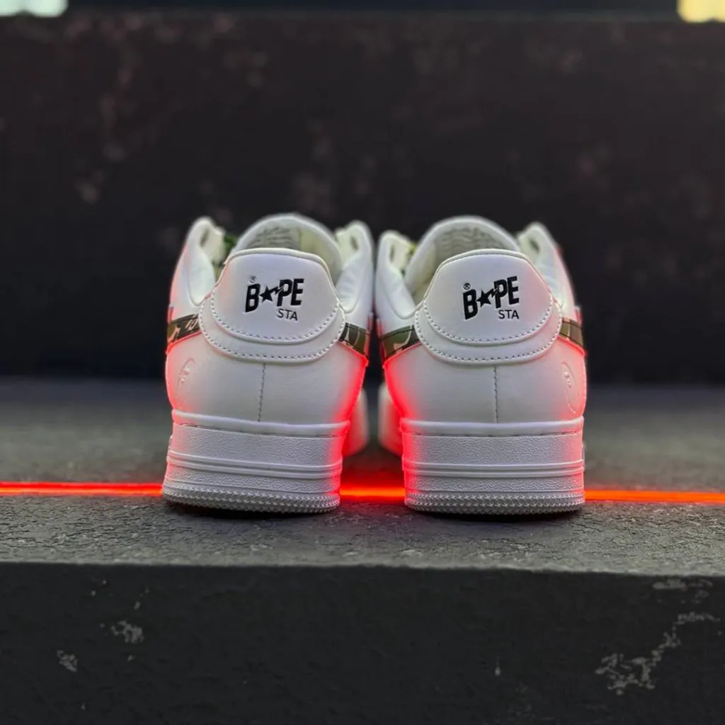 بتینگ ایپ بیپ استا سفید چریکی A Bathing Ape Bape Sta White Camo بتینگ ایپ بیپ استا سفید چریکی A Bathing Ape Bape Sta White Camo - تصویر 4