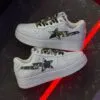 بتینگ ایپ بیپ استا سفید چریکی A Bathing Ape Bape Sta White Camo بتینگ ایپ بیپ استا سفید چریکی A Bathing Ape Bape Sta White Camo