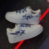 بتینگ ایپ بیپ استا سفید چریکی آبی A Bathing Ape Bape Sta Low White ABC Camo Blue بتینگ ایپ بیپ استا سفید چریکی آبی A Bathing Ape Bape Sta Low White ABC Camo Blue