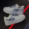 بتینگ ایپ بیپ استا سفید چریکی آبی A Bathing Ape Bape Sta Low White ABC Camo Blue بتینگ ایپ بیپ استا سفید چریکی آبی A Bathing Ape Bape Sta Low White ABC Camo Blue